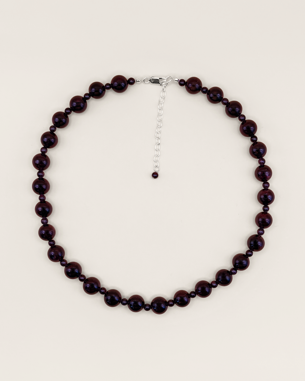 Rock Necklace in Garnet