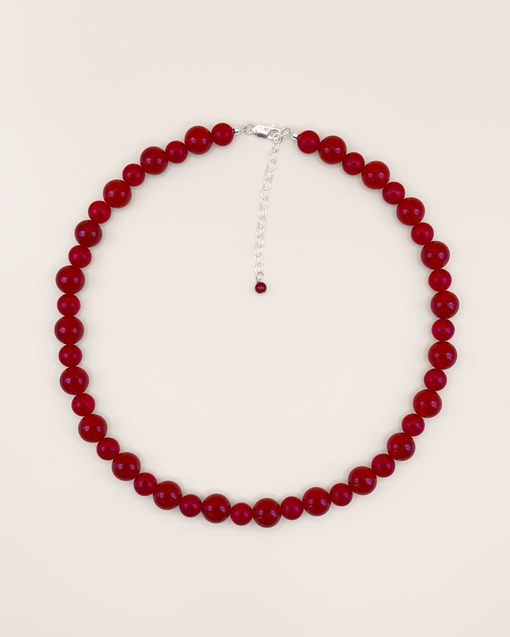 Rock Necklace in Red