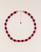 Rock Necklace in Red/Pink